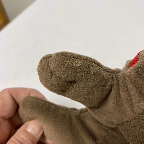 Lot of 2 Vintage Pound Puppies RUMPLE SKINS Brown Puppy Dog Plush Stuffed 8" - Picture 6 of 8